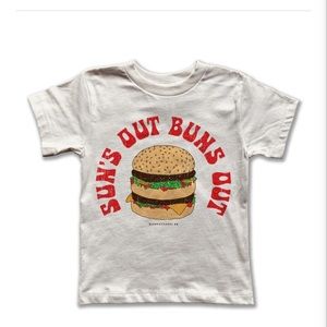 Sun's Out Buns Out Tee. 🍔 ☀️ Toddler
